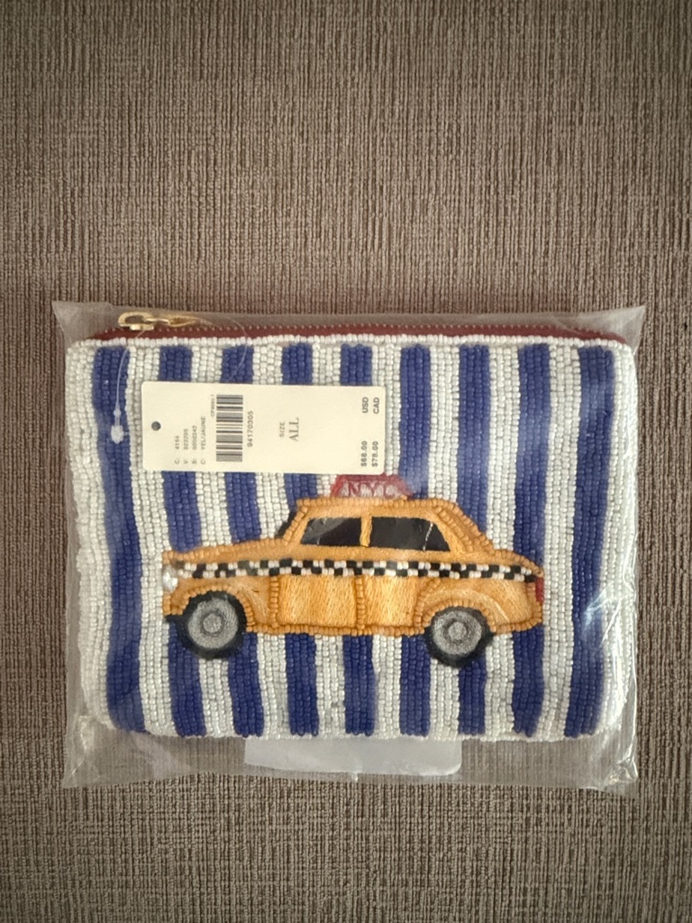Anthropologie Beaded New York City Pouch - Picture 2 of 9